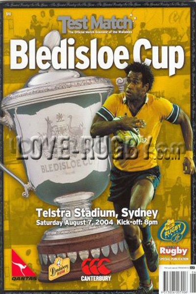 2004 Australia v New Zealand  Rugby Programme